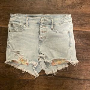 Blue American eagle jean shorts